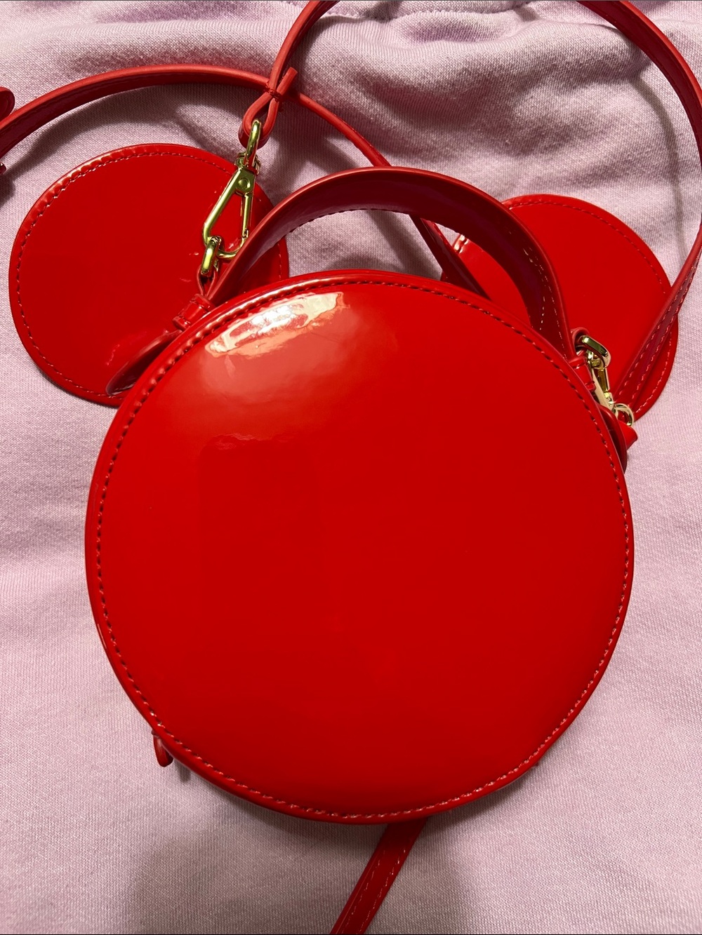 Stoney Clover Lane Disney Red Mickey Mouse Ear Crossbody Bag - Picture 6 of 8